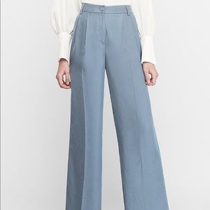 High Wasted Pleated Wide Leg Pant